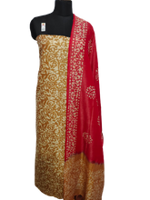 Cotton dupion batik print suit SILK ZONE