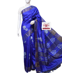 Pure Tussar Silk print saree
