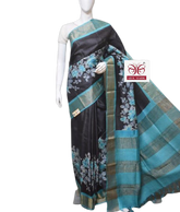 Pure Tussar Silk print saree