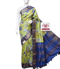 Pure Tussar Silk print saree