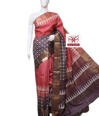 Pure Tussar Silk print saree