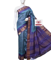 Pure Tussar Silk print saree