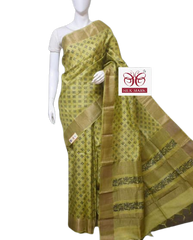 Pure Tussar Silk print saree