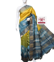 Pure Tussar Silk print saree