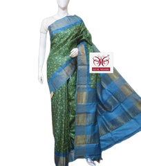 Pure Tussar Silk print saree
