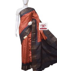 Pure Tussar Silk print saree