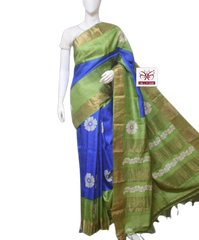Pure Tussar Silk print saree