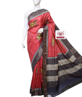 Pure Tussar Silk print saree