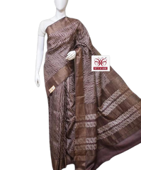 Pure Tussar Silk print saree