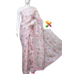 PURE LINEN DIGITAL PRINT SAREE SILK ZONE