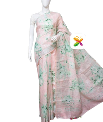 PURE LINEN DIGITAL PRINT SAREE SILK ZONE