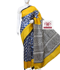 Pure Tussar Silk print saree