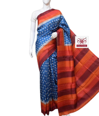 Pure Tussar Silk print saree