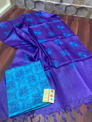 TUSSAR SILK EMBROIDERY SUIT SILK ZONE