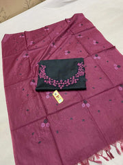 TUSSAR SILK EMBROIDERY SUIT SILK ZON