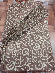 Cotton dupion batik print fabric SILK ZON