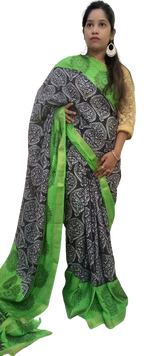 Modal Silk Hand Print Saree