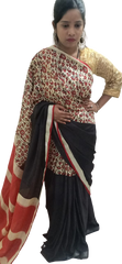 Modal Silk Hand Print Saree