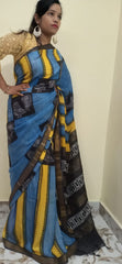 Modal Silk Hand Print Saree