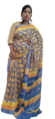 Modal Silk Hand Block Print Saree