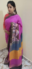 Modal Silk Hand Print Saree
