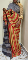Modal Silk Hand Print Saree