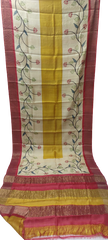 Pure Tussar Silk print saree