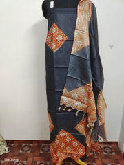 Tussar Silk print Suit