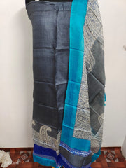 Tussar Silk print Suit