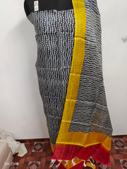 Tussar Silk print Suit