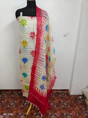 Tussar Silk print Suit