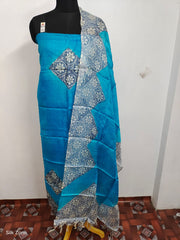Tussar Silk print Suit