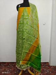 Tussar Silk print Suit