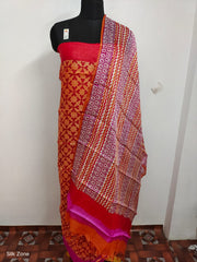 Tussar Silk print Suit