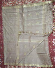 Soft silk flower buta saree