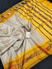 Pure tussar ghicha saree