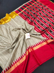Pure tussar ghicha saree