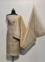 Pure desi tussar khadi suit