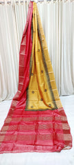 Tusssr handblock print saree