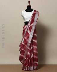 Linen slab saree