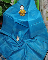 Semi tussar silk ghicha saree