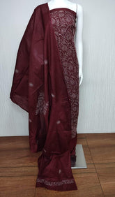 Kota mini checks embriodery suit