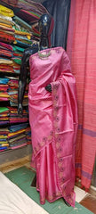 Tussar munga katan saree