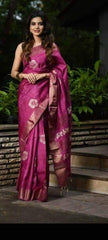 Tussar Silk Print Saree