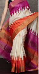 Tussar Silk Print Saree
