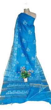 Pure Tussar Silk print saree