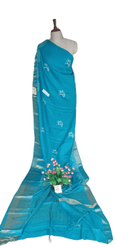 Pure Tussar Silk print saree