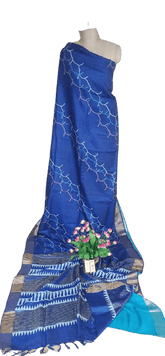 Pure Tussar Silk print saree