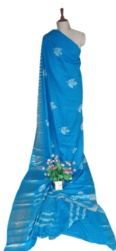Pure Tussar Silk print saree