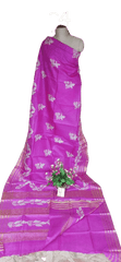 Pure Tussar Silk print saree